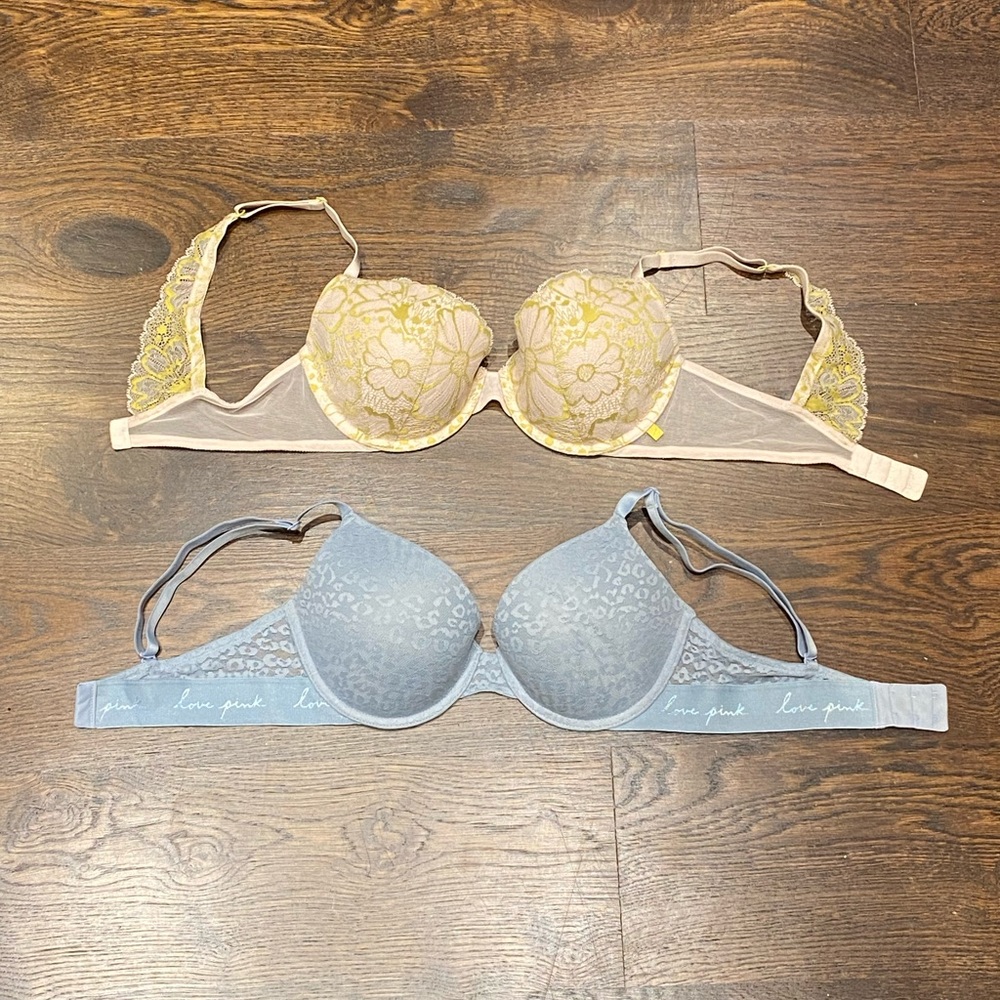 Set of two Pink bras
